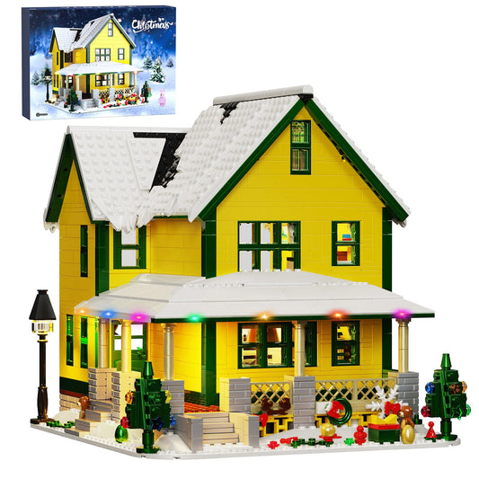 YOYBLOXY Christmas house exterior with lights for a festive display.