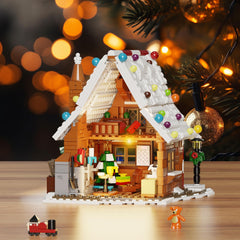 YOYBLOXY Santa chimney entrance adds whimsical holiday charm.