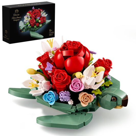 YOYBLOXY sea turtle rose bouquet centerpiece for home decor