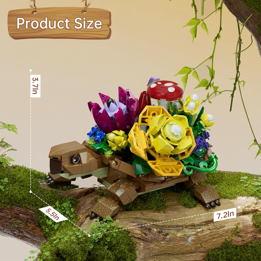 YOYBLOXY turtle display model serves as desk decor with personality.