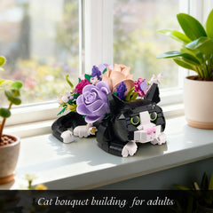 YOYBLOXY tuxedo-cat-building-blocks-kit enabling easy family assembly