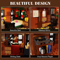 YOYBLOXY Wonderful Life house courtyard scene with snowmen and trees enhances seasonal decor.