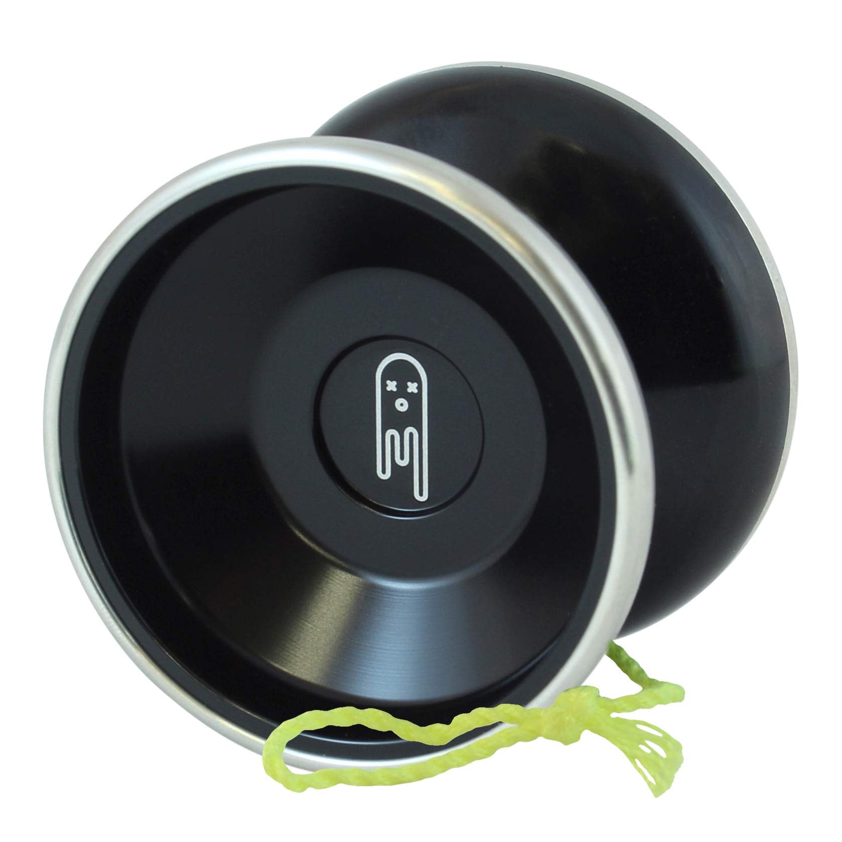 Yoyo King Ghost bi-metal front view showcases bold design and balanced spin power.