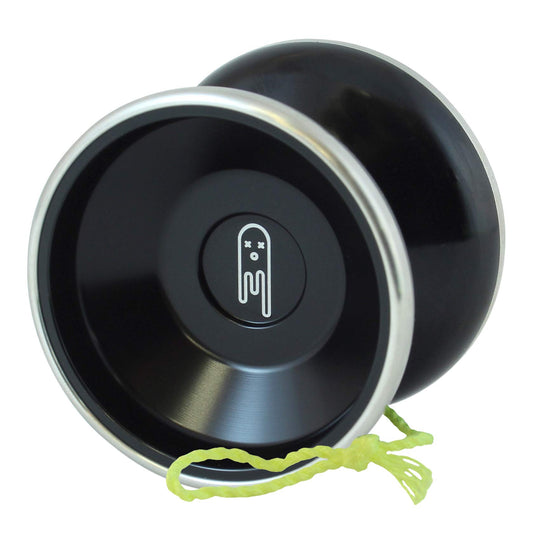 Yoyo King Ghost bi-metal front view showcases bold design and balanced spin power.
