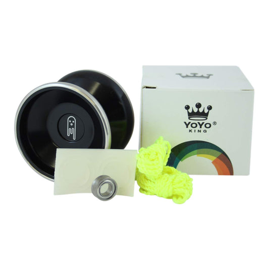 Yoyo King Ghost side view highlights bi-metal rim weight for stability.