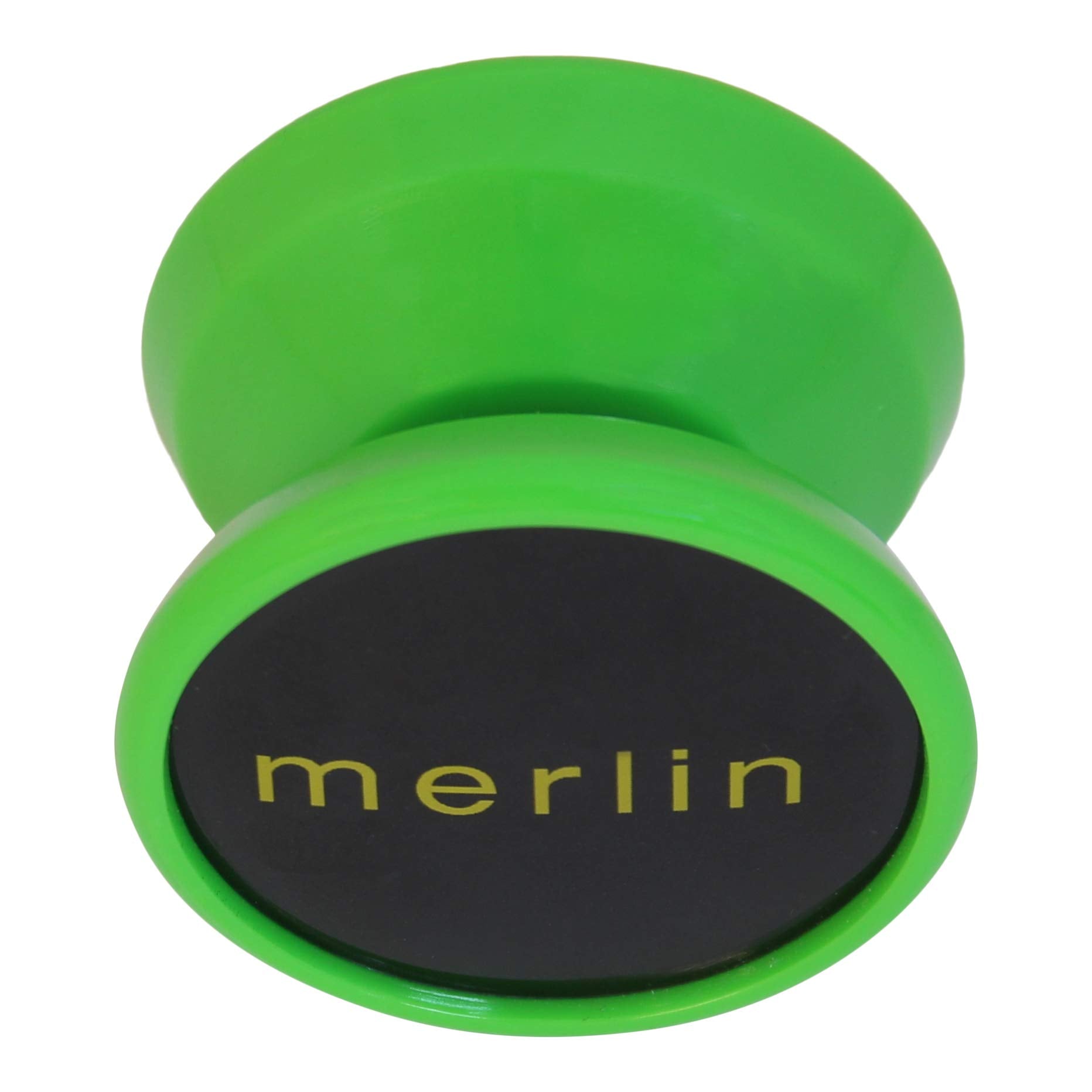 Merlin Yoyo green body with easy tug-back returns for quick practice.