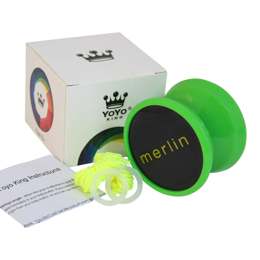 Merlin Yoyo narrow C bearing enables steady spins for learning tricks.