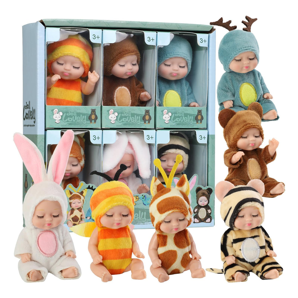 YOYOExment mini doll wearing bee outfit for imaginative play and caring themes