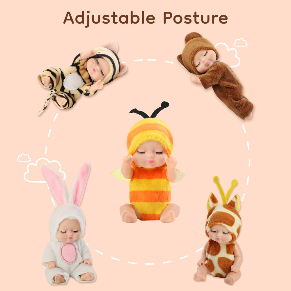 YOYOExment giraffe outfit mini doll invites curious dress-up adventures