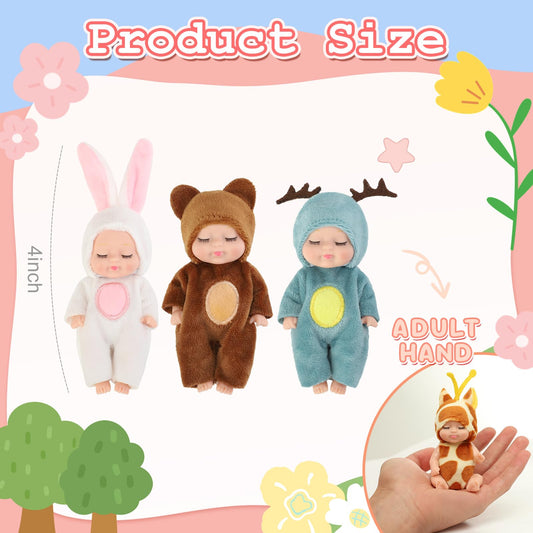YOYOExment mini doll in rabbit outfit supports storytelling and role-play