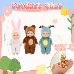 YOYOExment mini doll in rabbit outfit supports storytelling and role-play