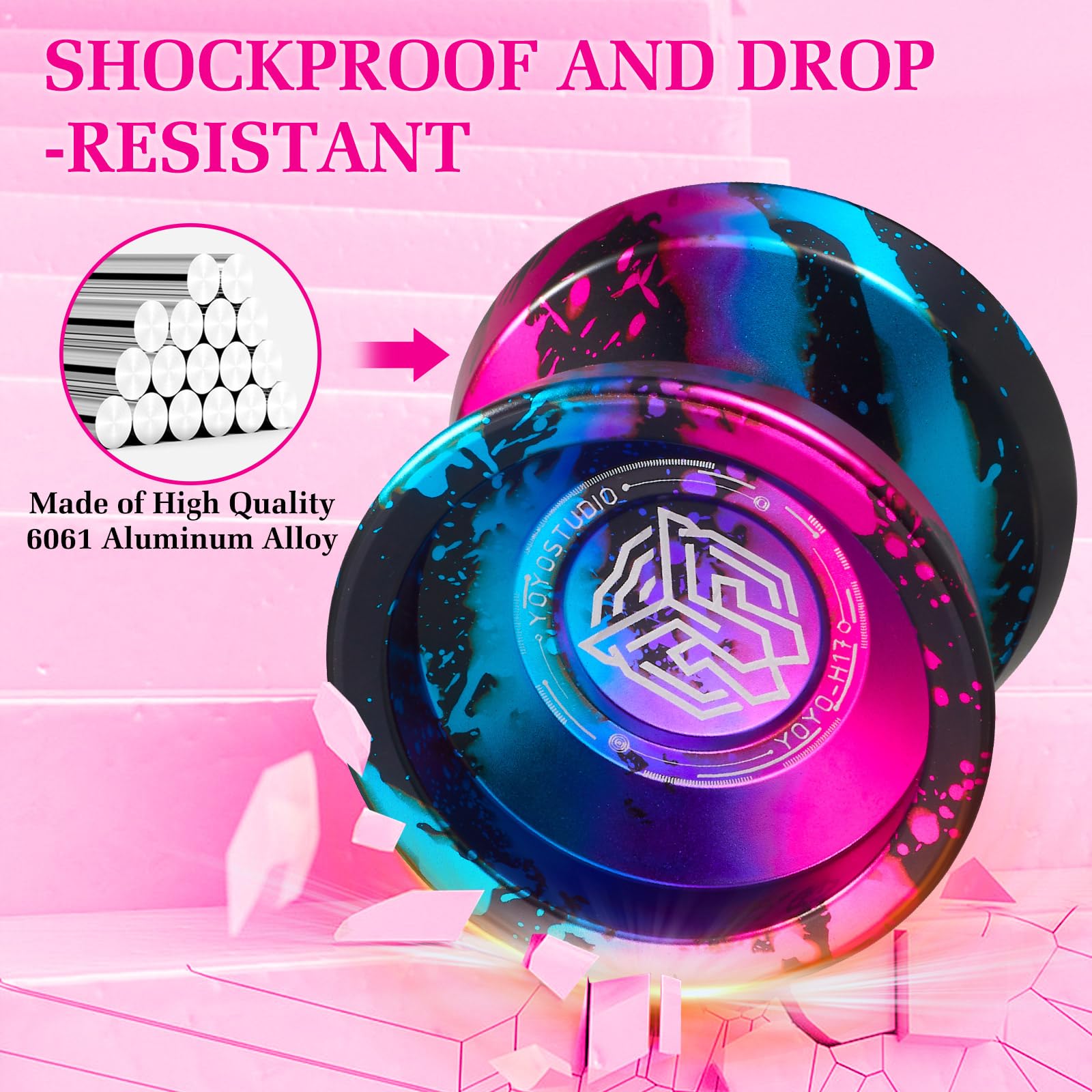 YOYOSTUDIO H17 drop-resistant aluminum ensures continued practice with fewer interruptions