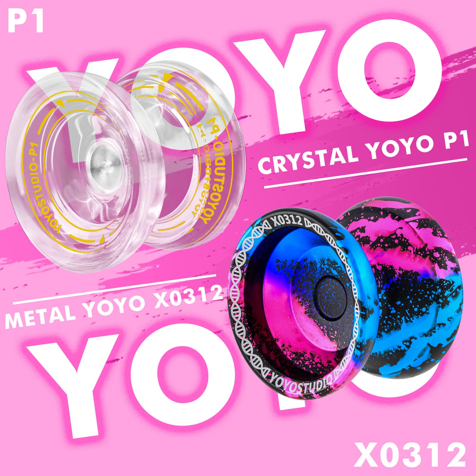 YOYOSTUDIO P1 plastic yoyo ideal for beginners and safe practice.
