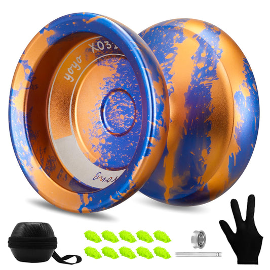 YOYOSTUDIO X0312 balance yo-yo in blue and orange for versatile play