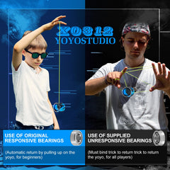 YOYOSTUDIO X0312 yoyo dimensions 57mm by 48mm for balanced control during tricks