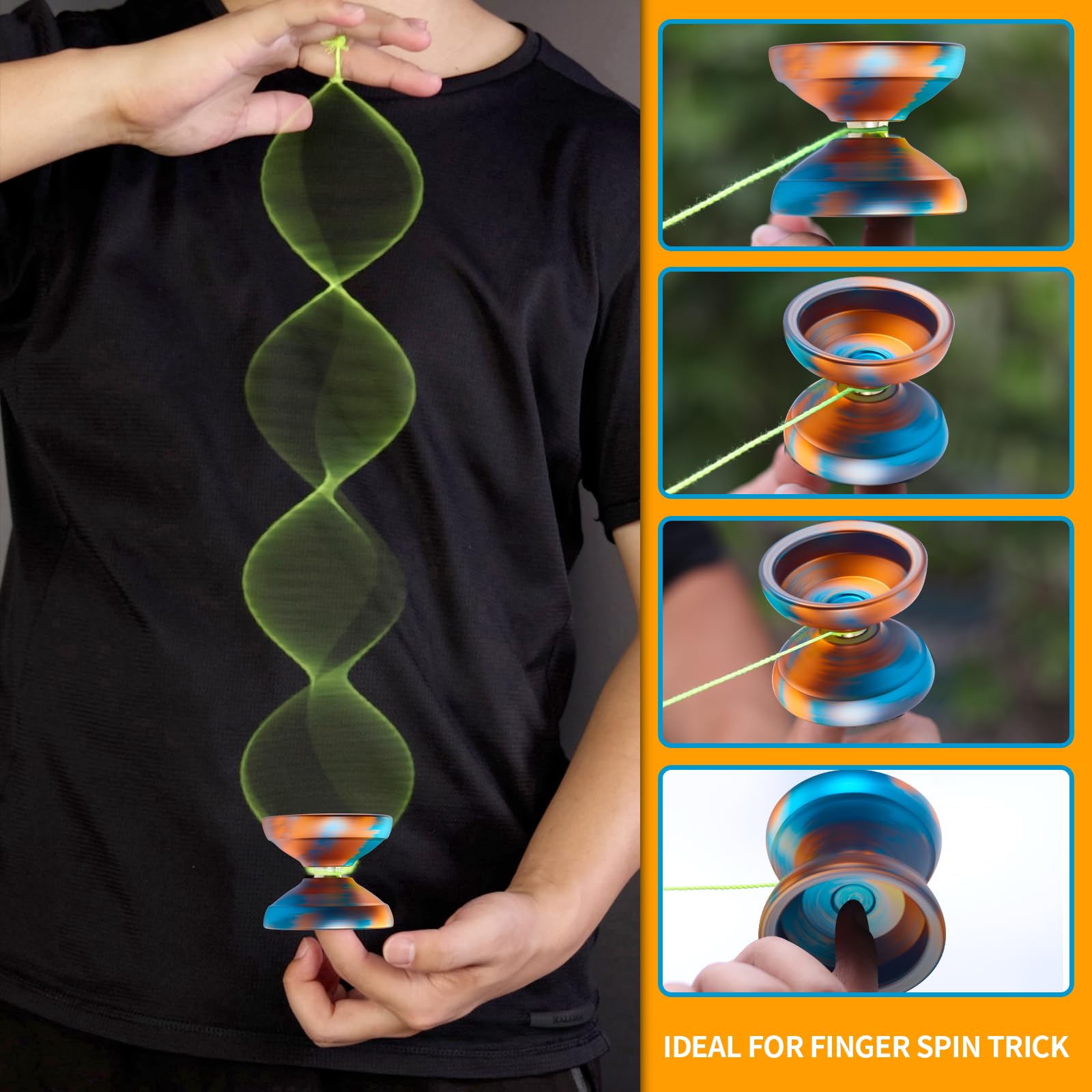 YOYOSTUDIO X0312 dual-play modes provide beginner-friendly returns and advanced binding tricks.