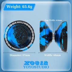 YOYOSTUDIO X0312 durable 6061 aluminum yoyo suitable for heavy practice
