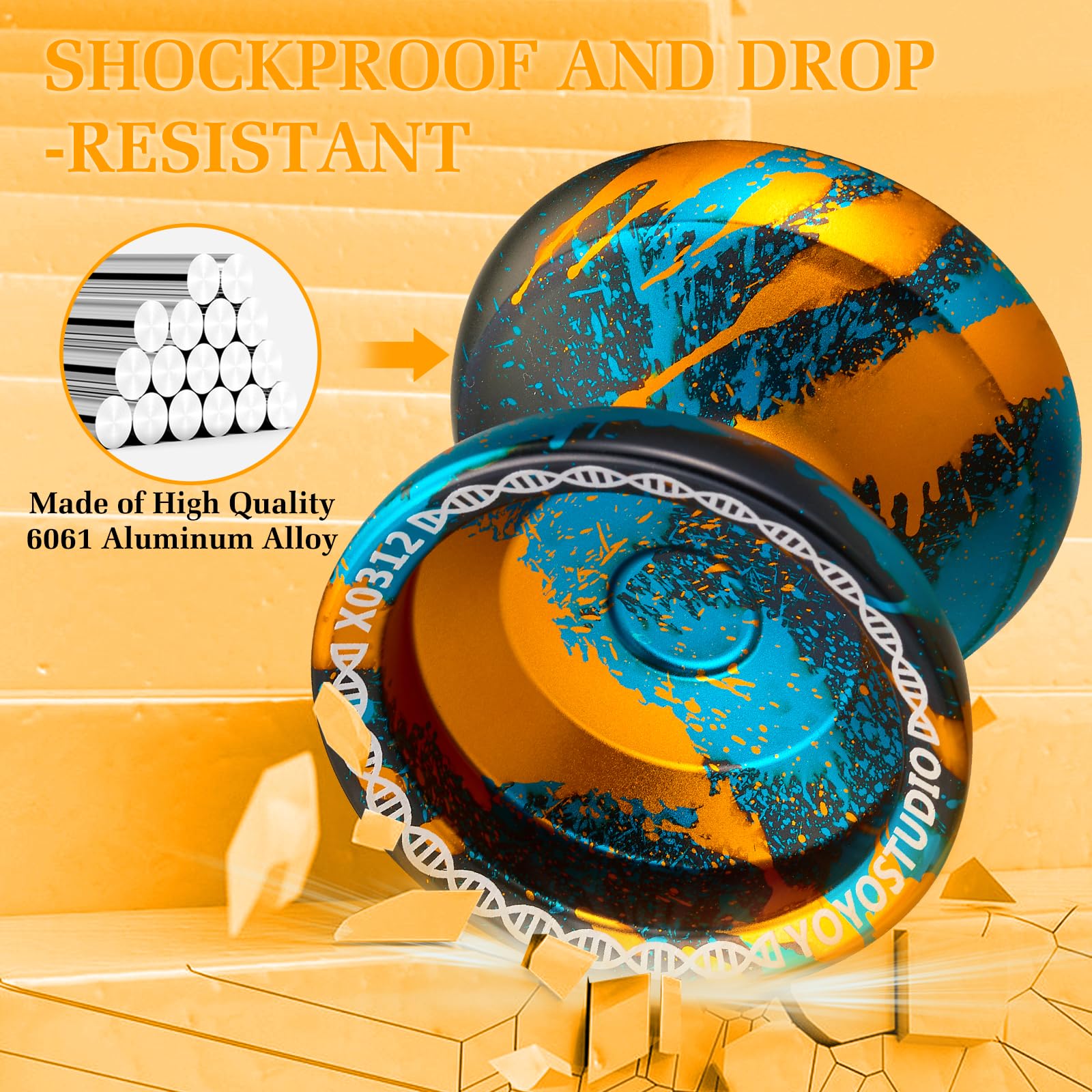 YOYOSTUDIO X0312 gift-worthy professional yo-yo for players of all ages.