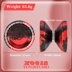 YOYOSTUDIO X0312 6061 aluminum body provides durability during tricks