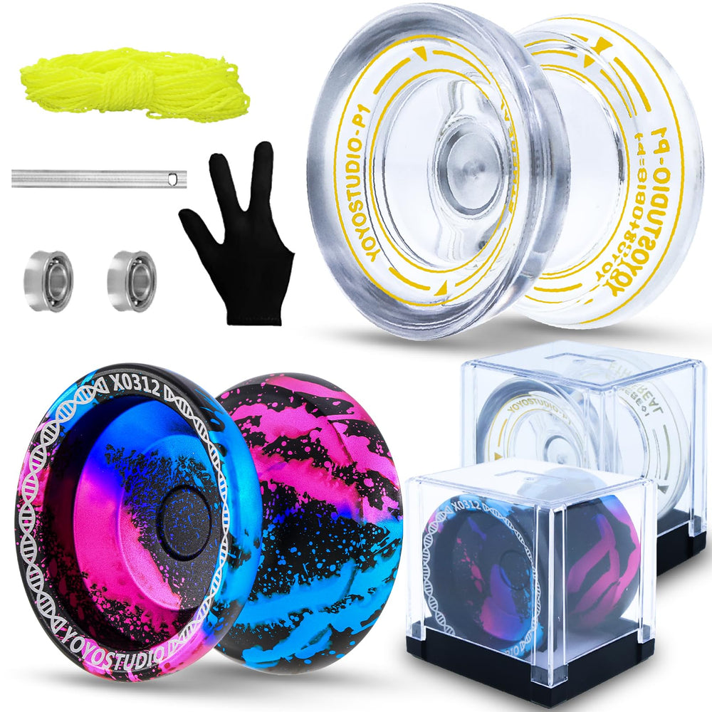 YOYOSTUDIO X0312 metal yoyo for smooth spins and durability.