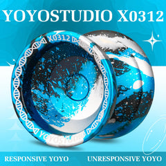 YOYOSTUDIO X0312 smooth balanced spin for controlled tricks.