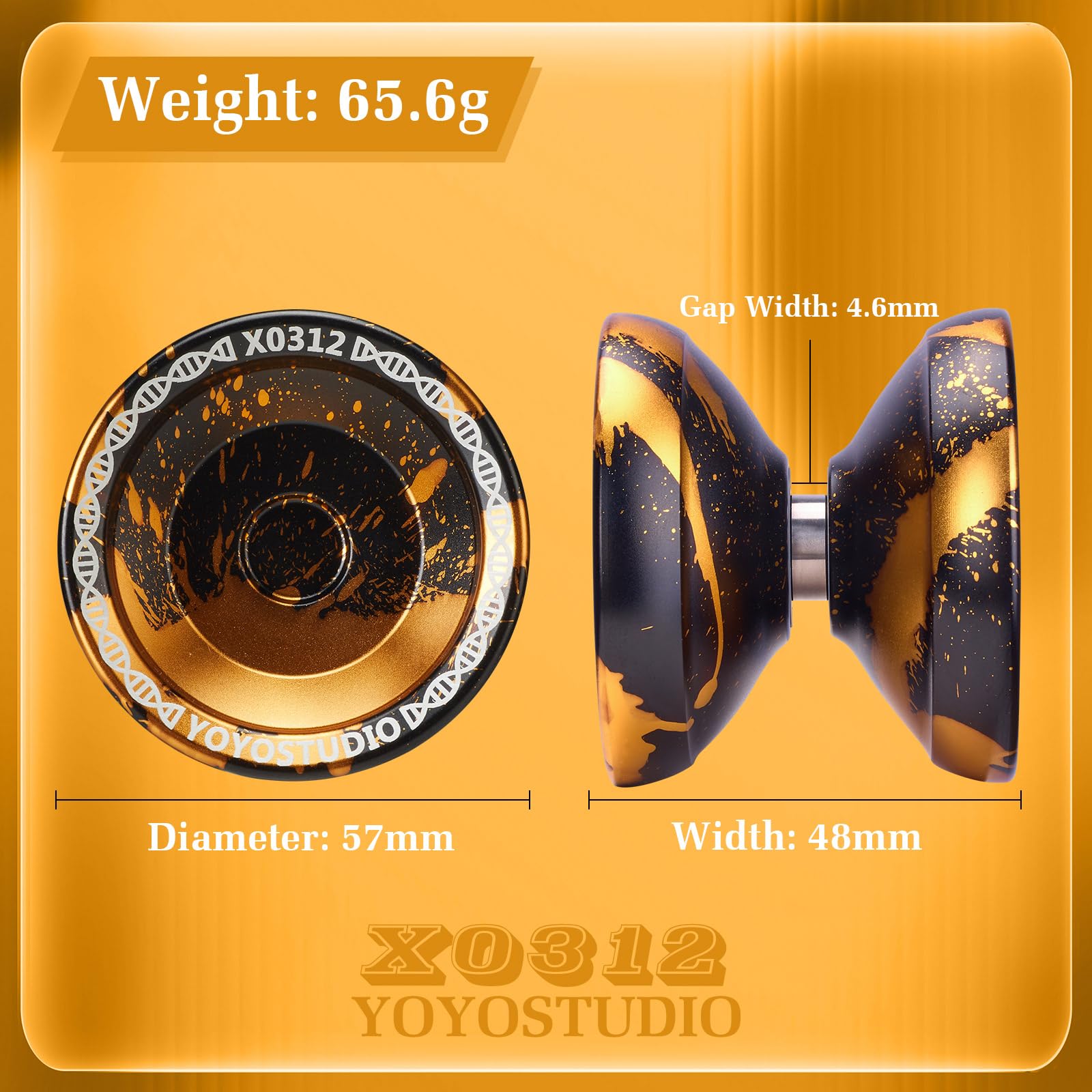 YOYOSTUDIO X0312 unresponsive bearing kit for advanced finger tricks.