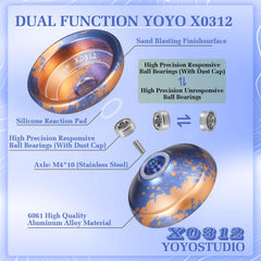 YOYOSTUDIO X0312 unresponsive fingerspin hole supports precise spins