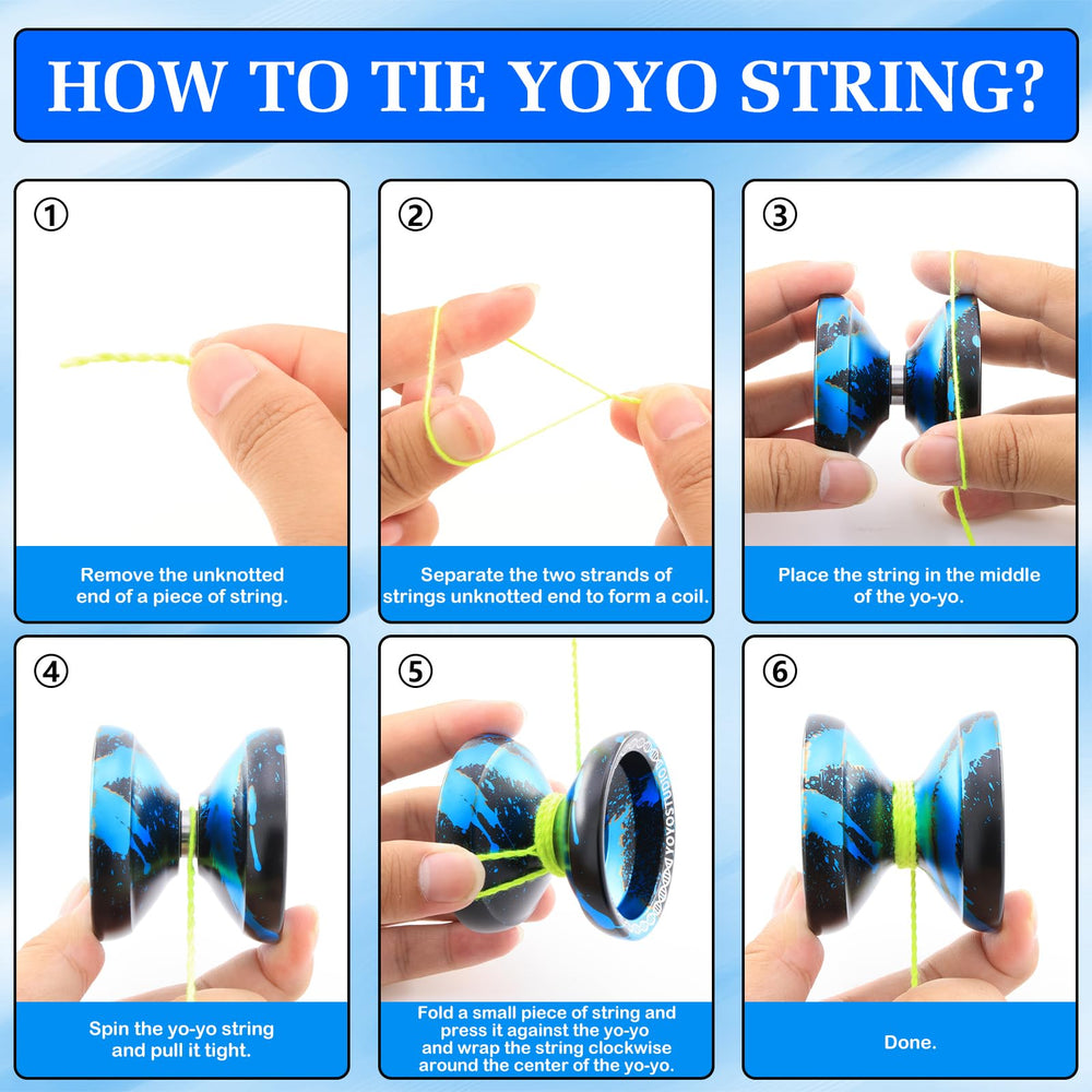 YOYOSTUDIO X0312 fluorescent green strings improve visibility during practice