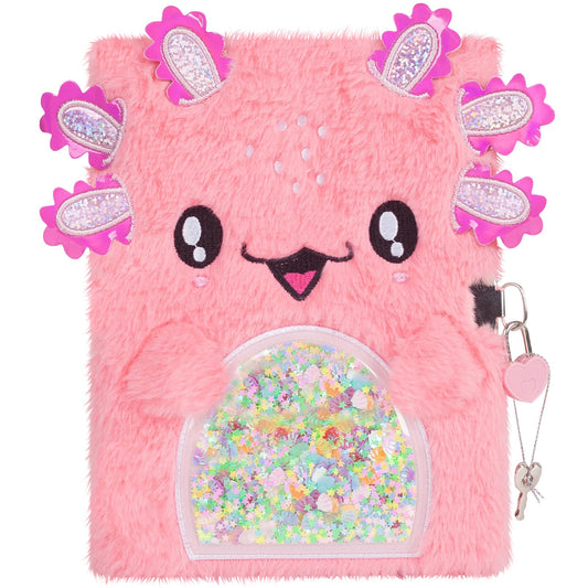 YOYTOO axolotl diary cover with plush details for creative writing