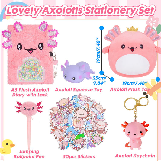 YOYTOO axolotl plush toy provides cuddly companionship at bedtime