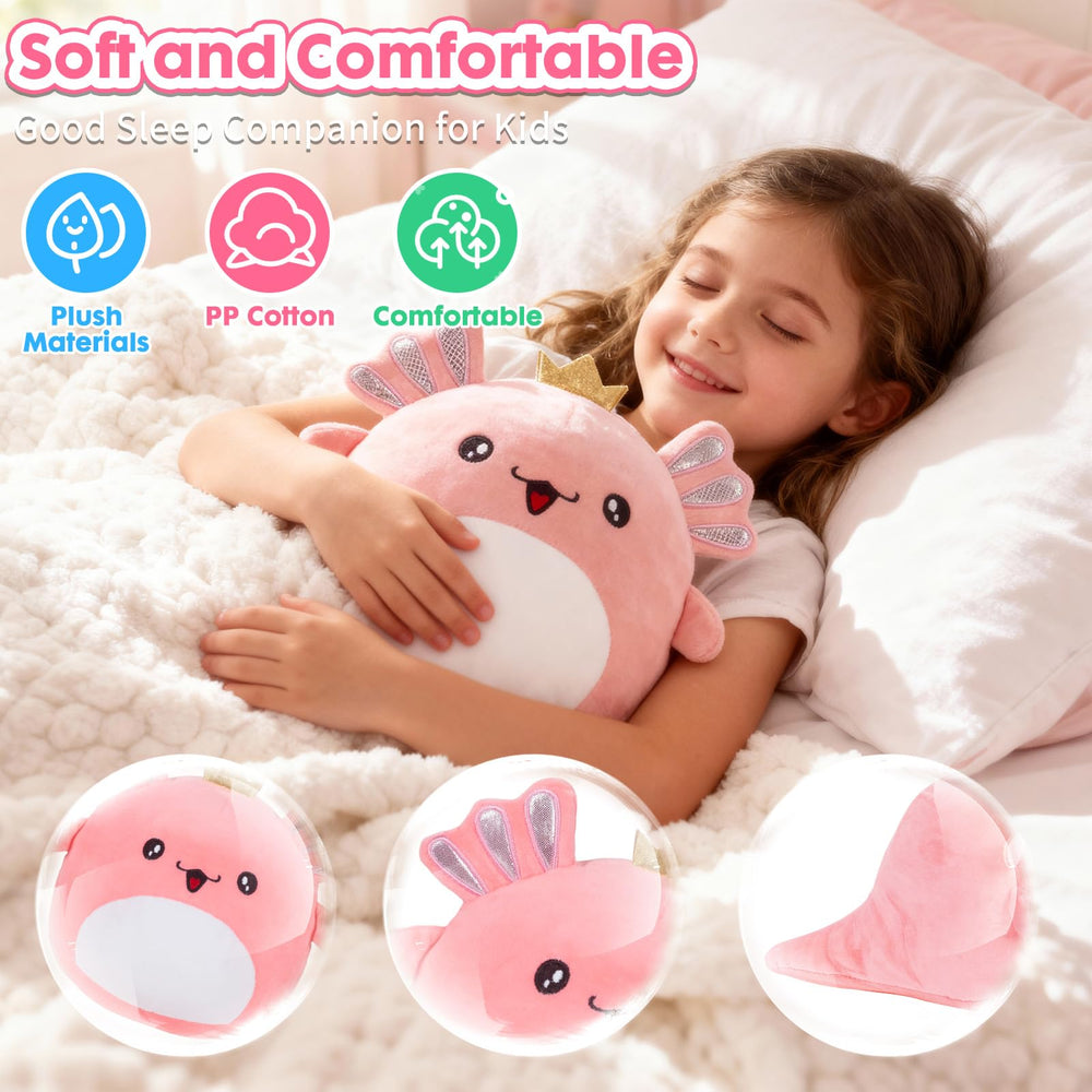 YOYTOO axolotl squeeze toy offers soft stress-relief during play