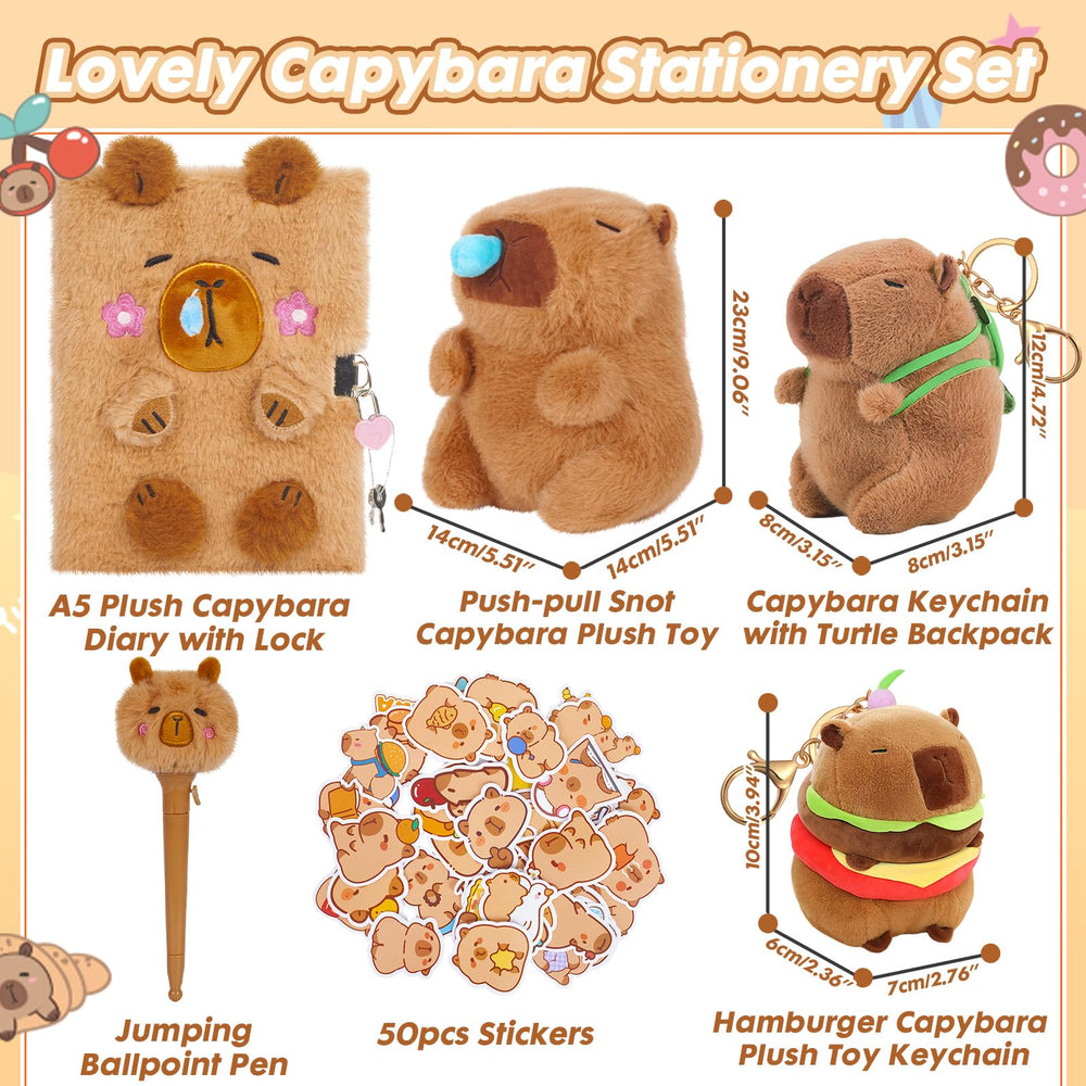 YOYTOO capybara plush push-pull for tactile play