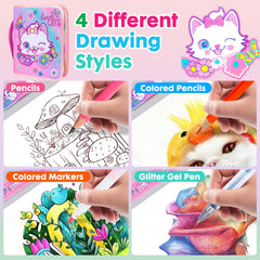 YOYTOO glitter gel pens 4-pack for sparkling details in art projects