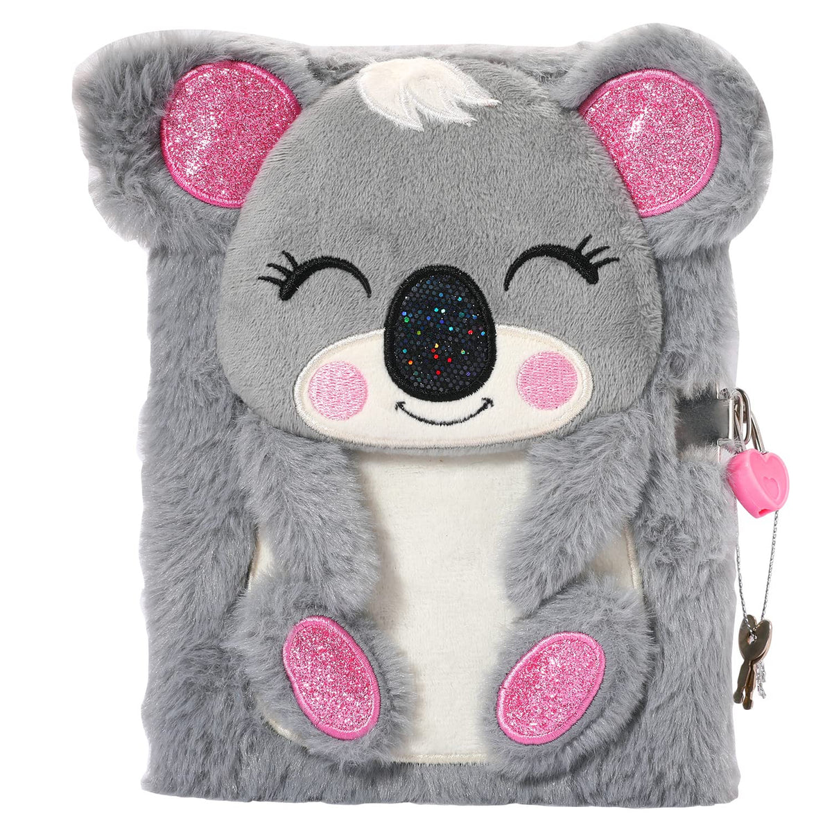 YOYTOO Koala Diary cover with plush koala design inviting cozy journaling moments.