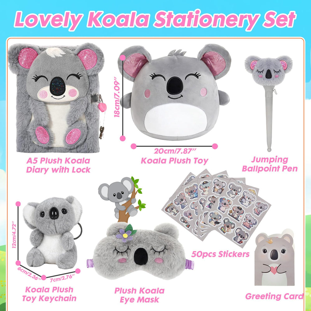 YOYTOO koala plush pillow for cozy naps and hugs.