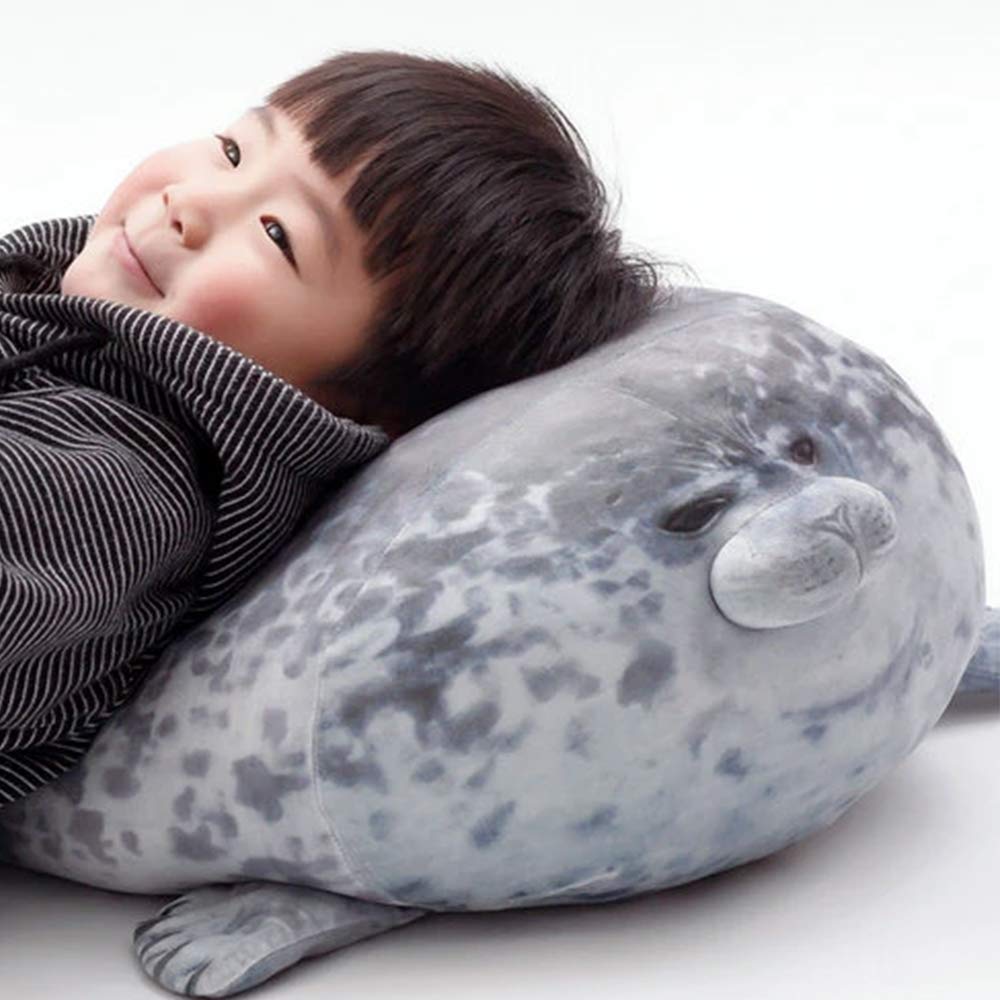 YOZATIA Chubby Blob Seal Pillow adds whimsy as a decor and cuddle prop in a room
