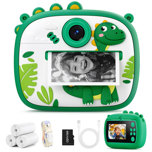 YOZISS digital camera green front view for beginner-friendly photo shoots