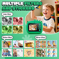 YOZISS camera green with SD card preloaded for instant memories