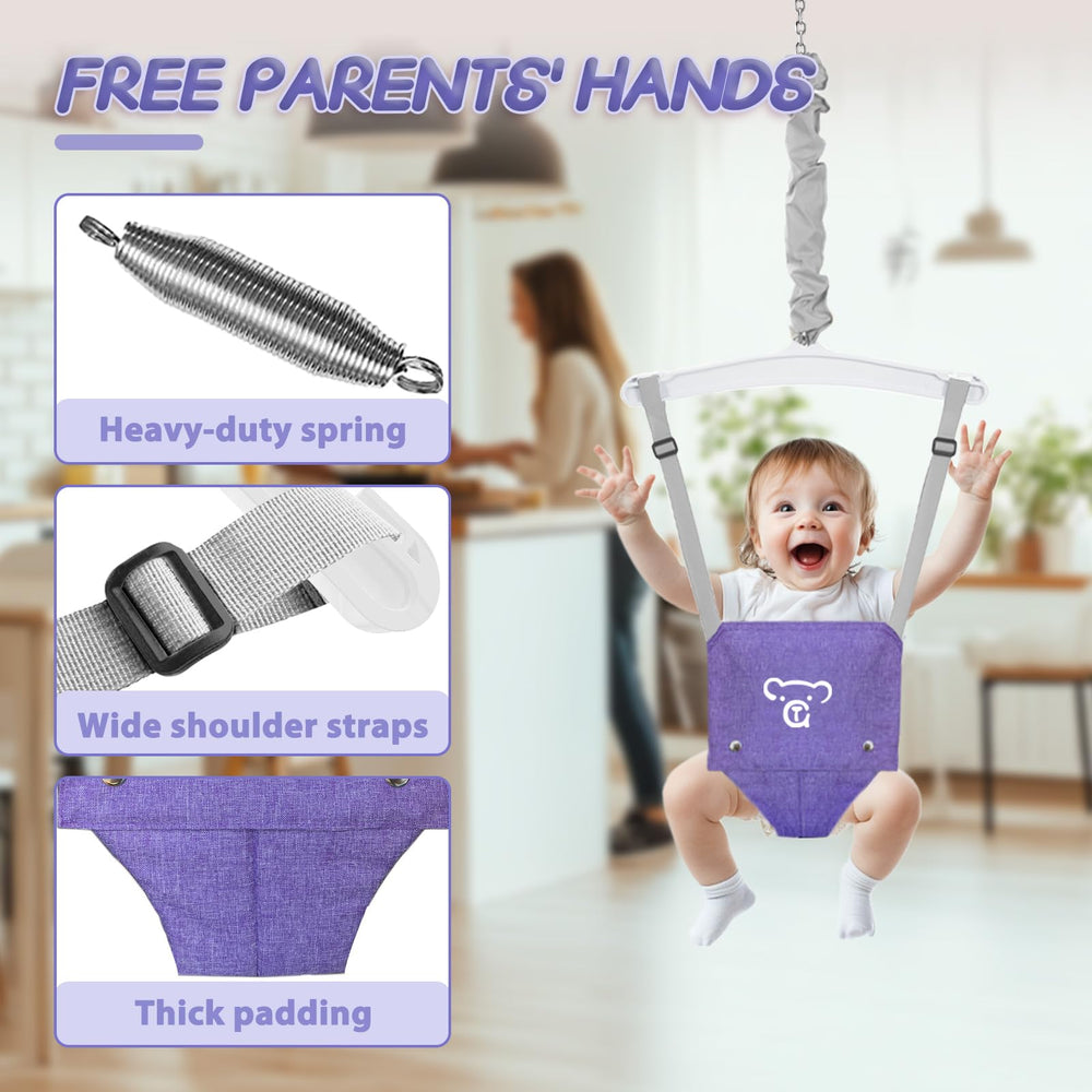 Yozoia indoor-outdoor use swing set in purple for versatile spaces