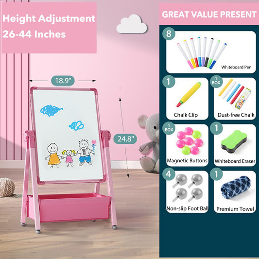 Yozoia easel with durable aluminum frame for active play