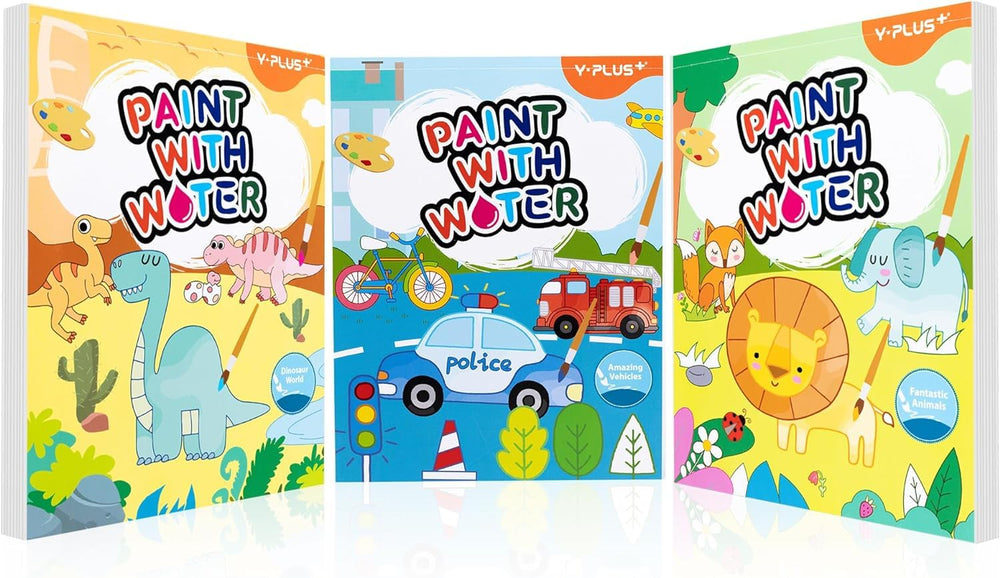 YPLUS Paint with Water book cover, kid-friendly design for mess-free coloring.