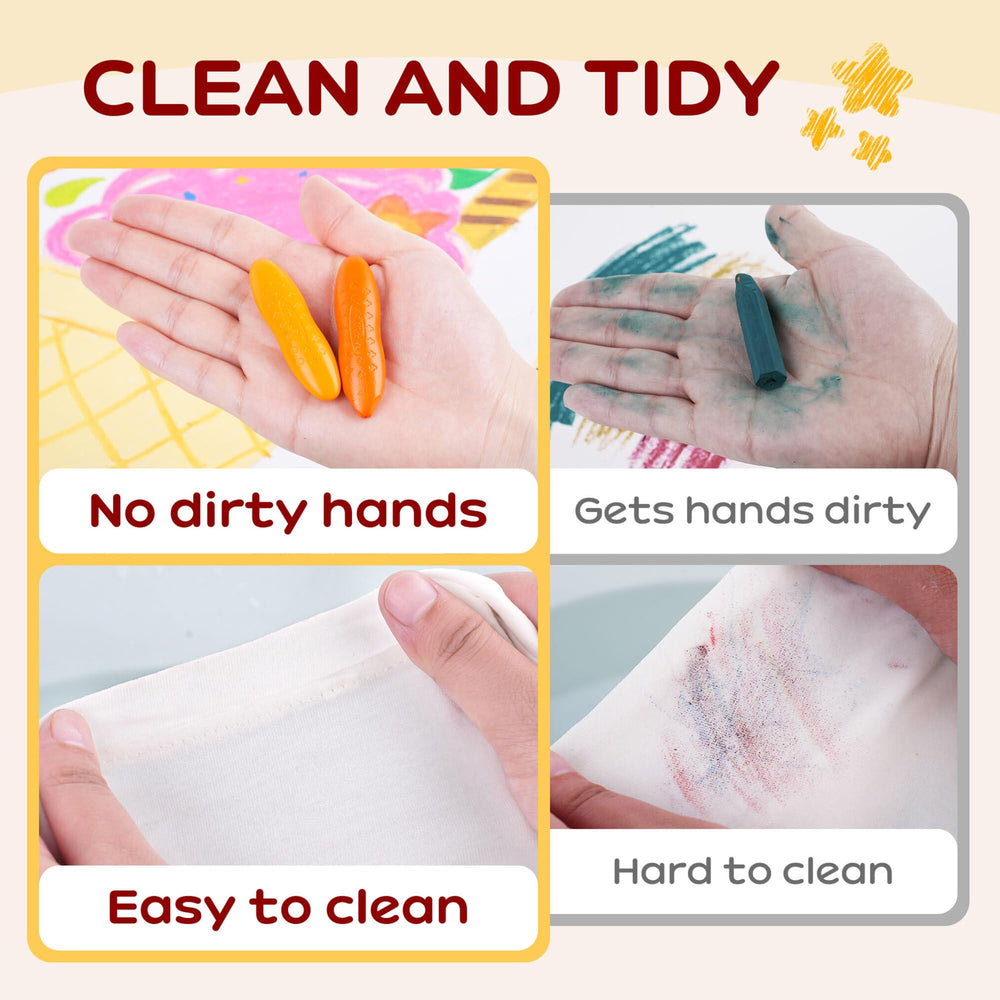 YPLUS peanut shape crayons easy grip ideal for tiny hands