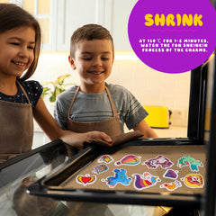 Yrinfay pre-cut shrink plastic sheets feature bold, kid-friendly prints.