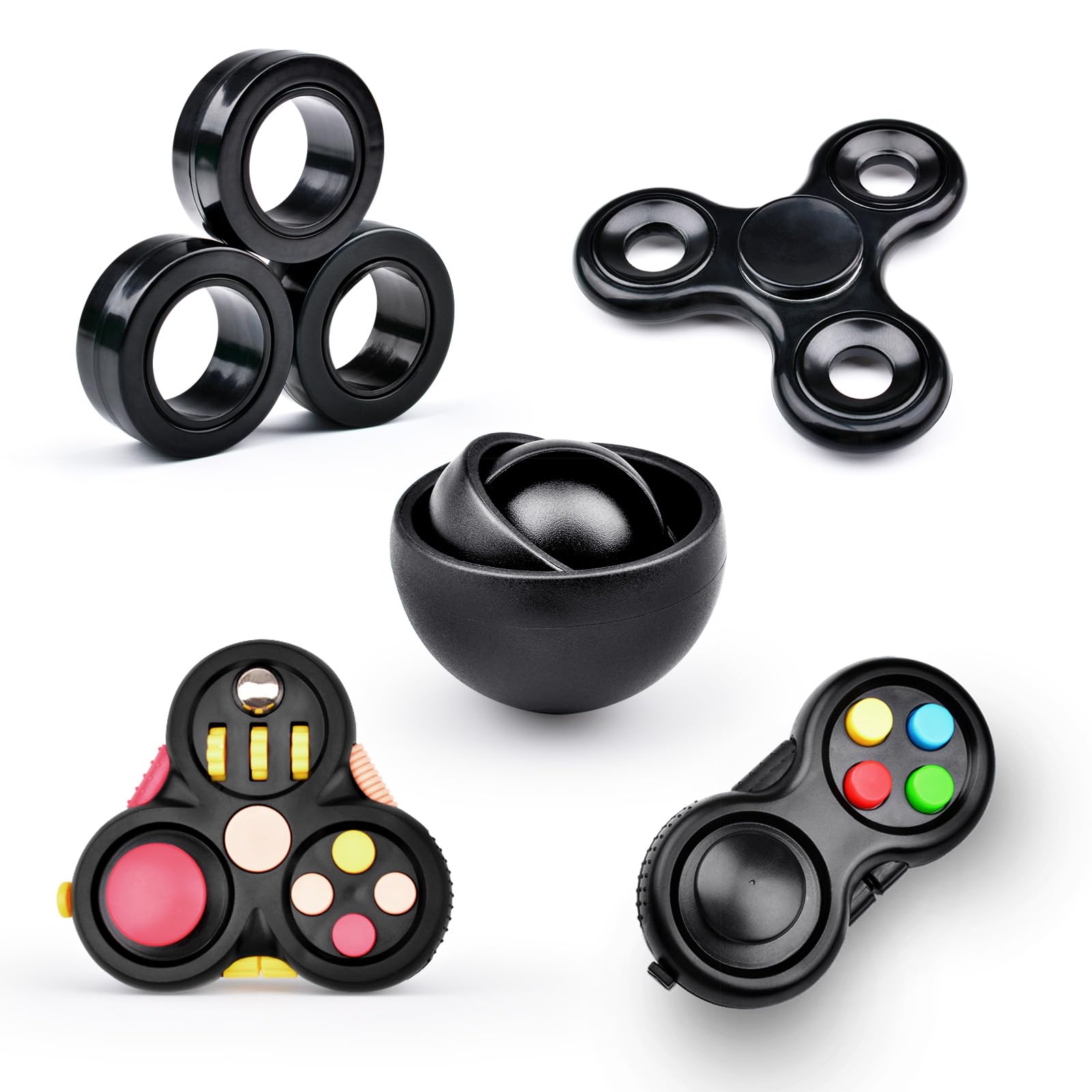 Yrissmiss fidget spinner with metal pivot for focused work and calm