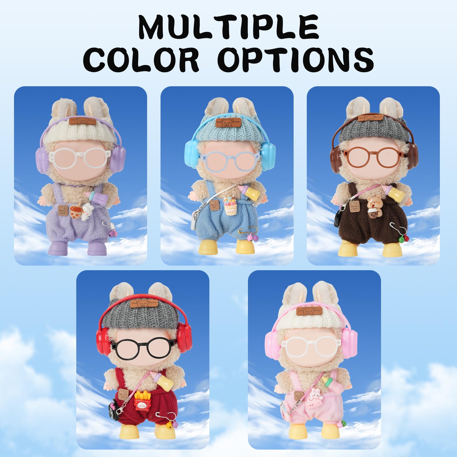 Yrlisfon glasses for dolls, completes cute, versatile looks