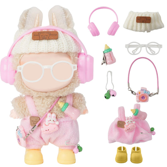 Yrlisfon hat for 17 cm dolls, cozy knit styling for playtime