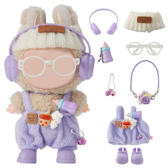 Yrlisfon 8-piece doll clothes set for 17cm dolls, easy dress-up play.