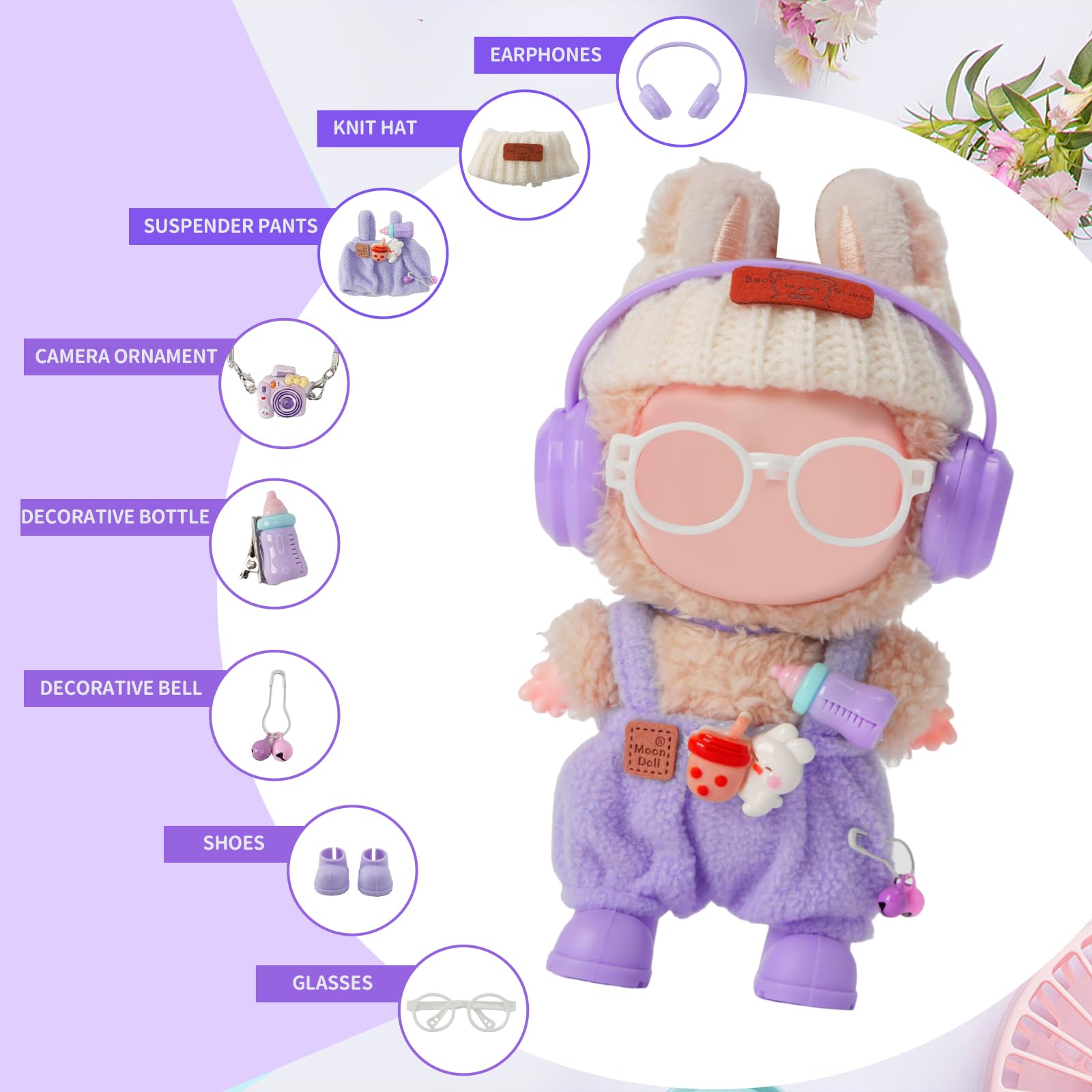Yrlisfon doll bottle accessory, realistic prop for care play.