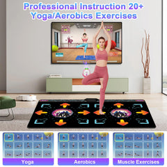 YRPRSODF Dance Mat soft PVC surface delivers comfortable, durable, easy-to-clean padding.