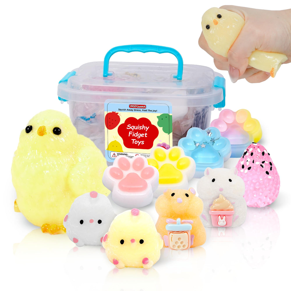 YRSDQueenA 10-pack taba squishies in a box for easy storage and playful fidgeting